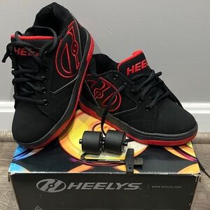 Heelys Black and Red Roller Shoes
